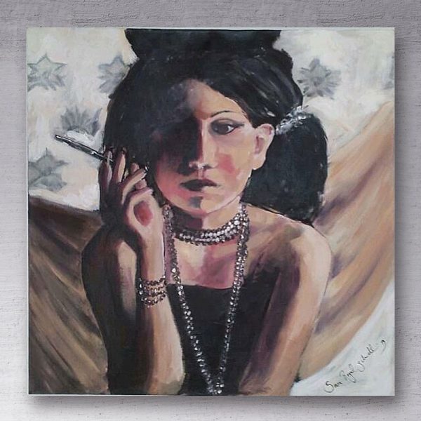 Girl with pearls 50x50