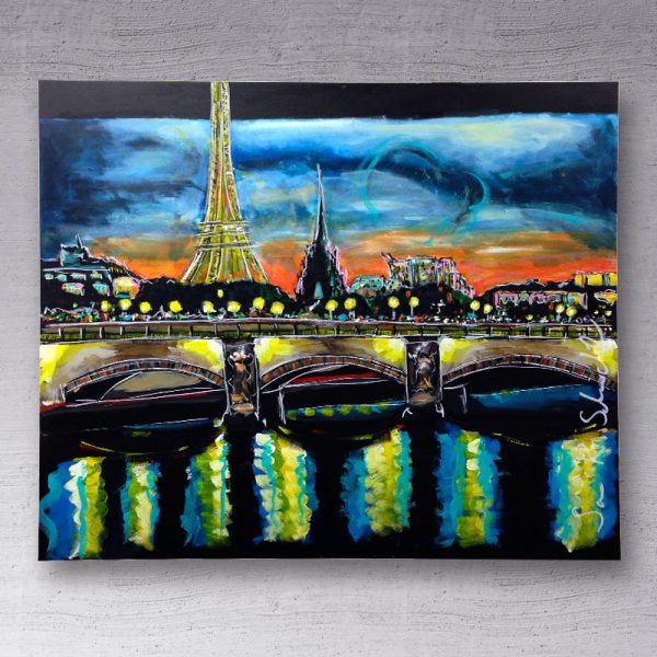 Blue Paris 120x100 – IKKE TIL SALG