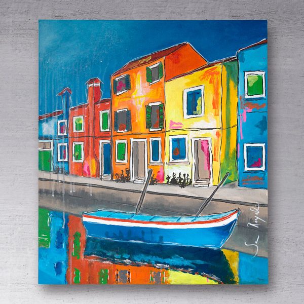 Italy boat 50x60 – IKKE TIL SALG