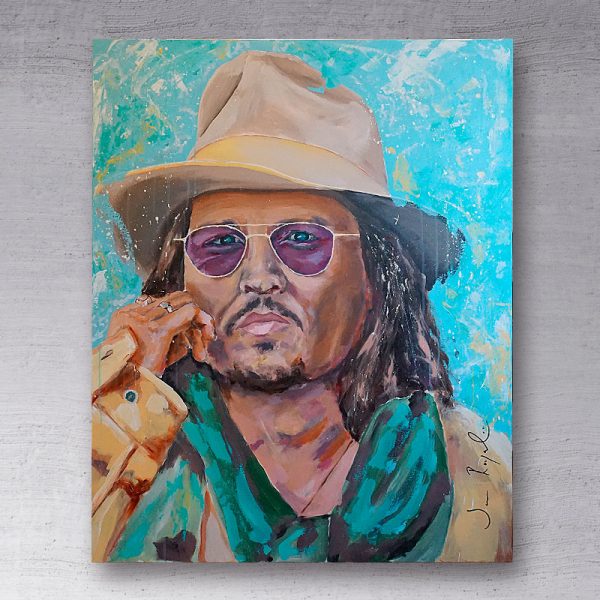 Johnny Depp 80x100 - IKKE TIL SALG