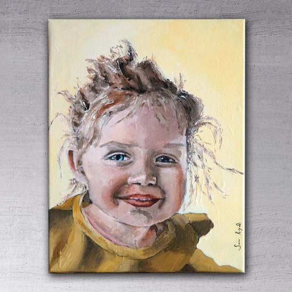 000408 – Portrait Granddaughter_30x40 – IKKE TIL SALG